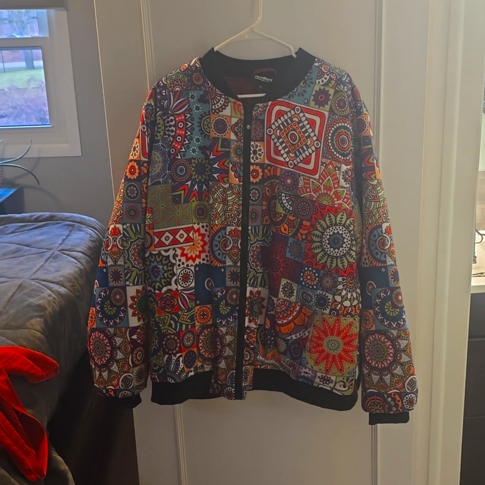 Fresh Hoods - Vibrant Print - XXL - Long Sleeved Jacket